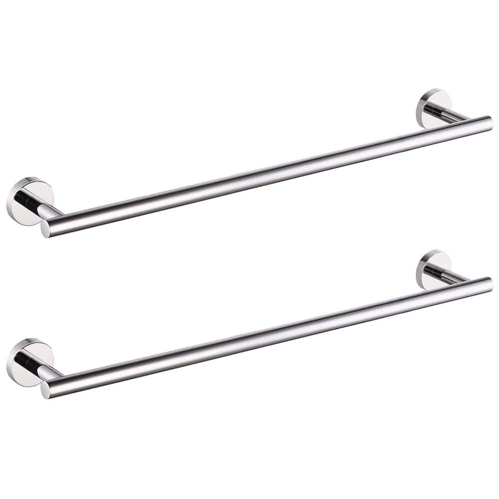 Nolimas Polished Chrome Bath Towel Bar Single Bars Towel Rack Rod Classic Wall Mounted Stainless Steel Bathroom Towel Bar Toilet Kitchen Towel Shelf Single Layer,9inch