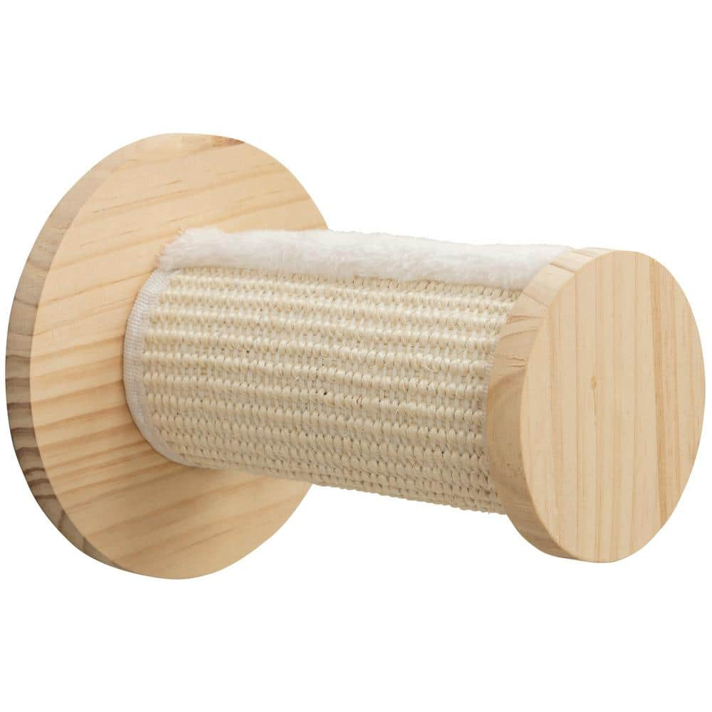 TRIXIE Wall Set 3 Multi-Level Wall Mounted Cat Perch System with 3 Sisal Posts, Natural