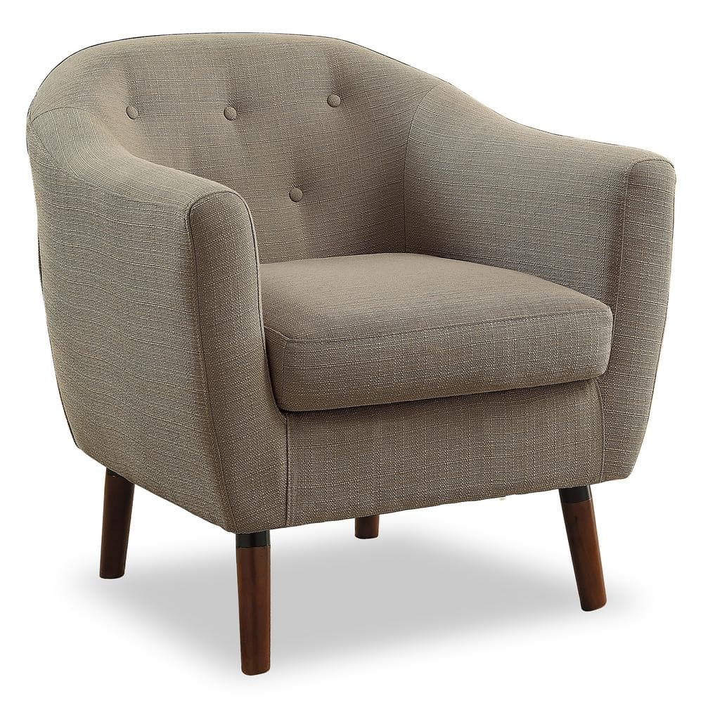 Lexicon Lucille Upholstered Accent Chair in Beige