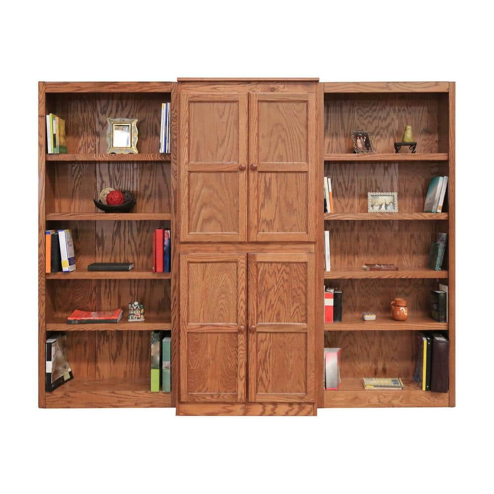 Concepts in Wood WKT3072 3-Piece Wall and Storage System, 15 Shelves Oak Oak Finish