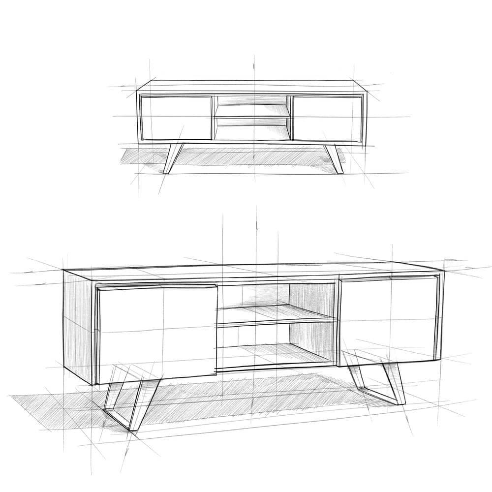 Simpli Home Lowry 63 inch Wide Modern Industrial TV Media Stand in Oak For TVs up to 70 inches