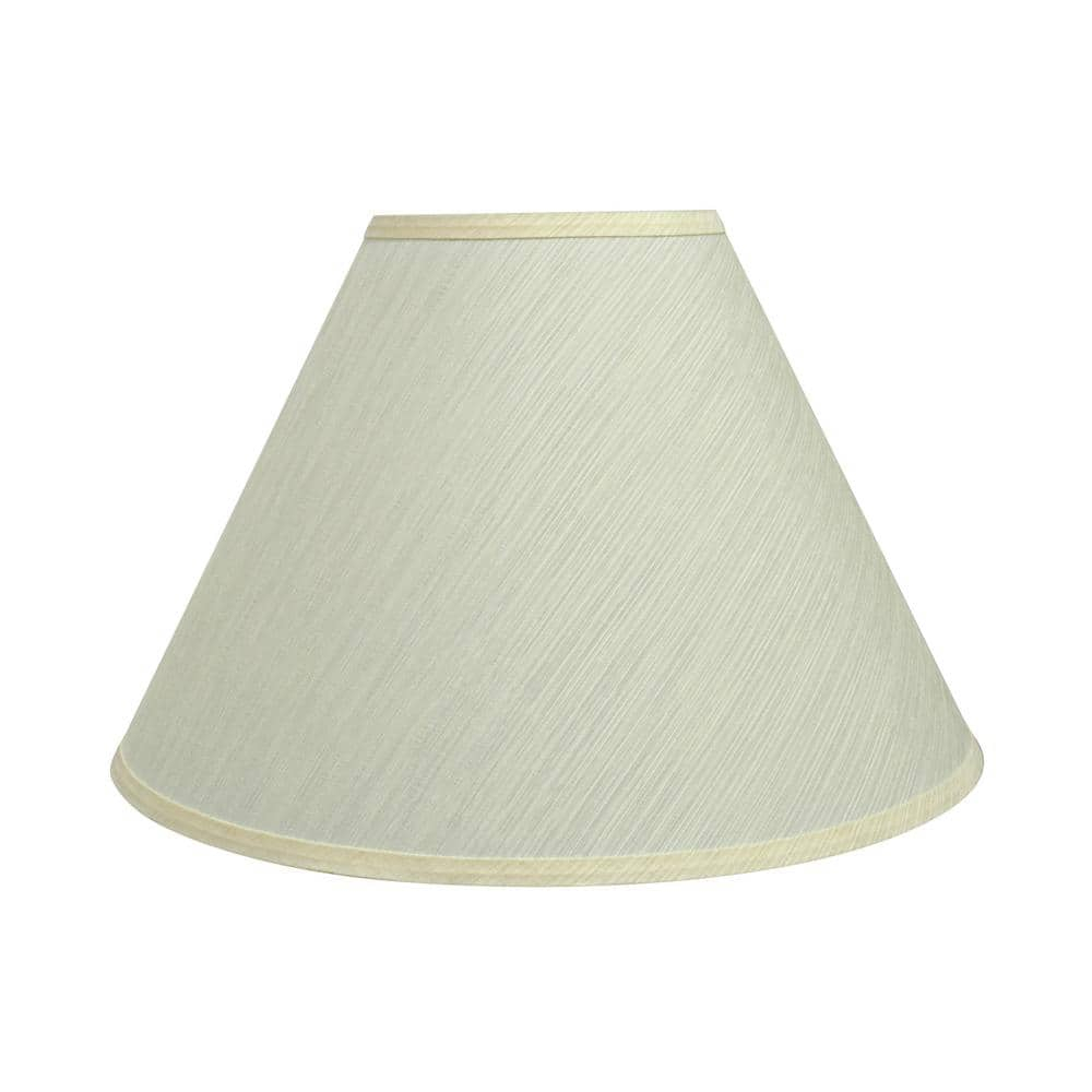 Aspen Creative 32771 Transitional Hardback Empire Shaped Spider Construction Lamp Shade in Eggshell, 18" wide (7" x 18" x 12 1/2")