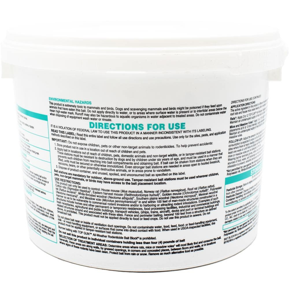 Jt Eaton Rodenticide,Blocks,Bromethalin,4.5 lb. 750