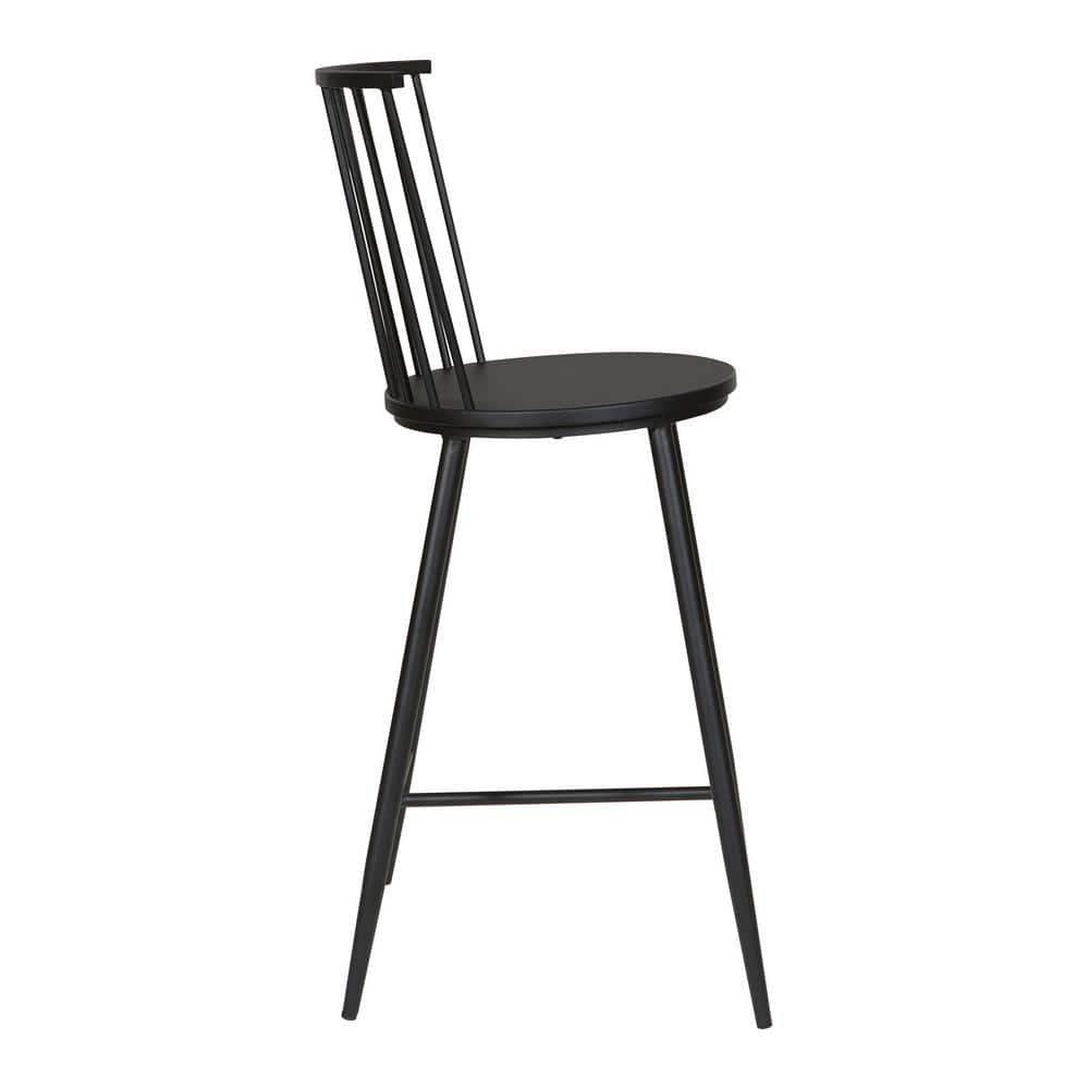 Bryce Counter Stool 26" with Black Metal Frame
