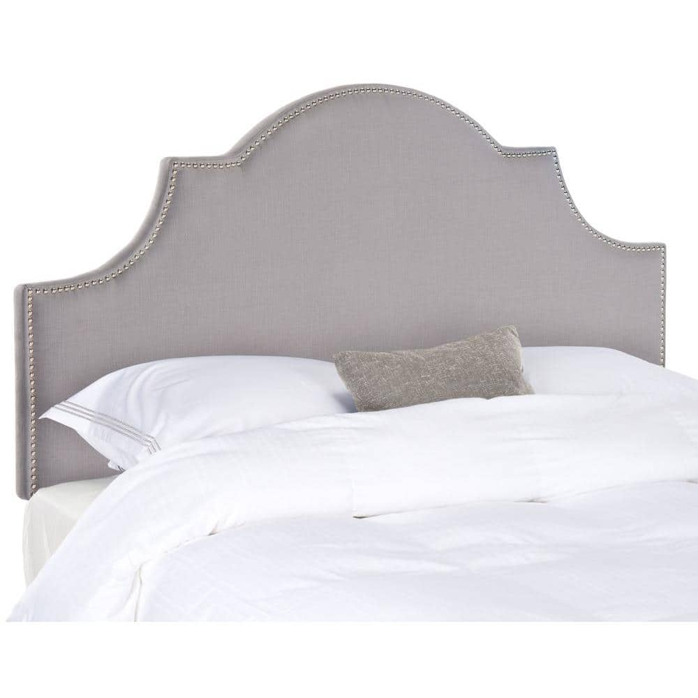 SAFAVIEH Hallmar Classic Elegant Upholstered Headboard, Queen, Arctic Grey