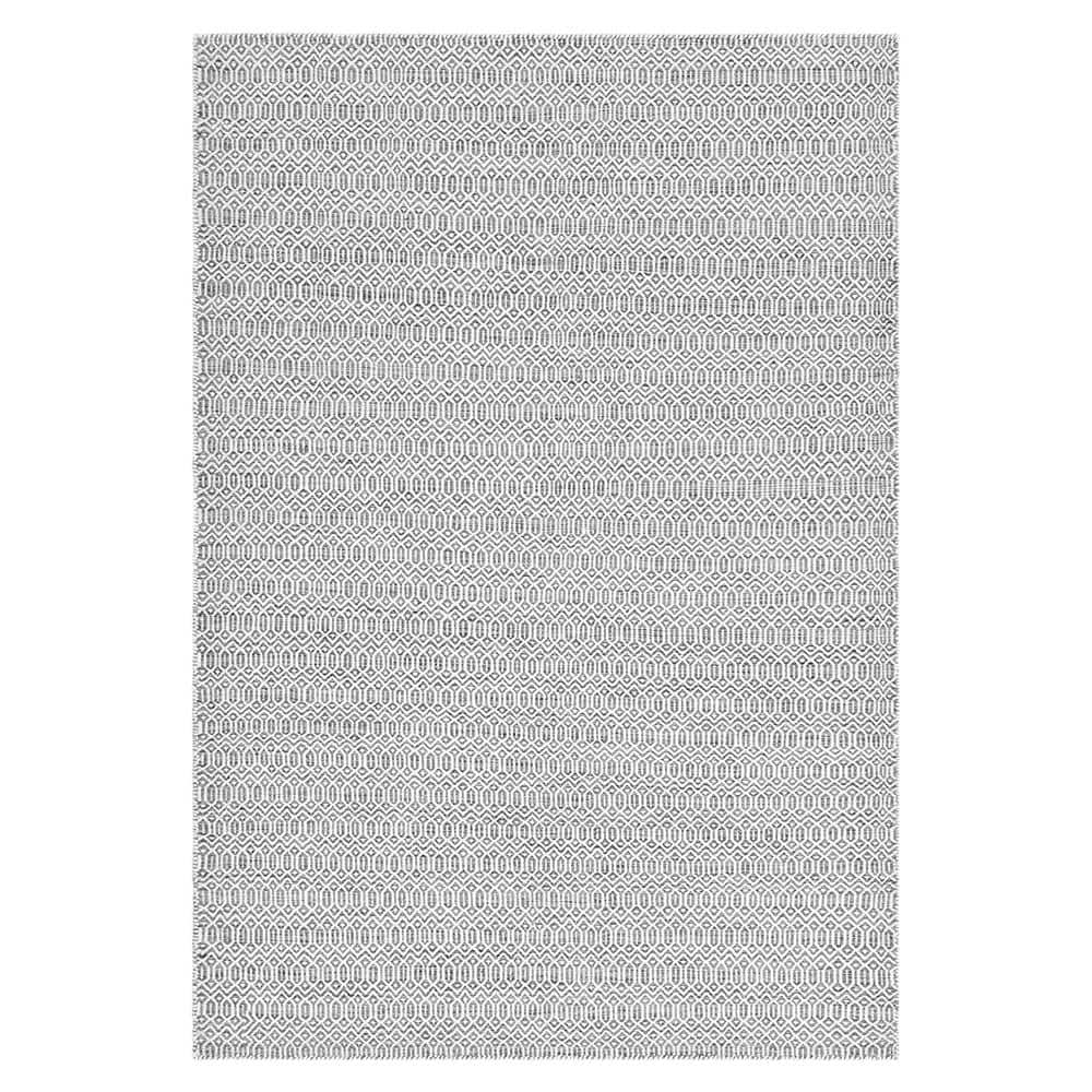Slate Geometric Flat Woven Wool 9' x 12' Area Rug