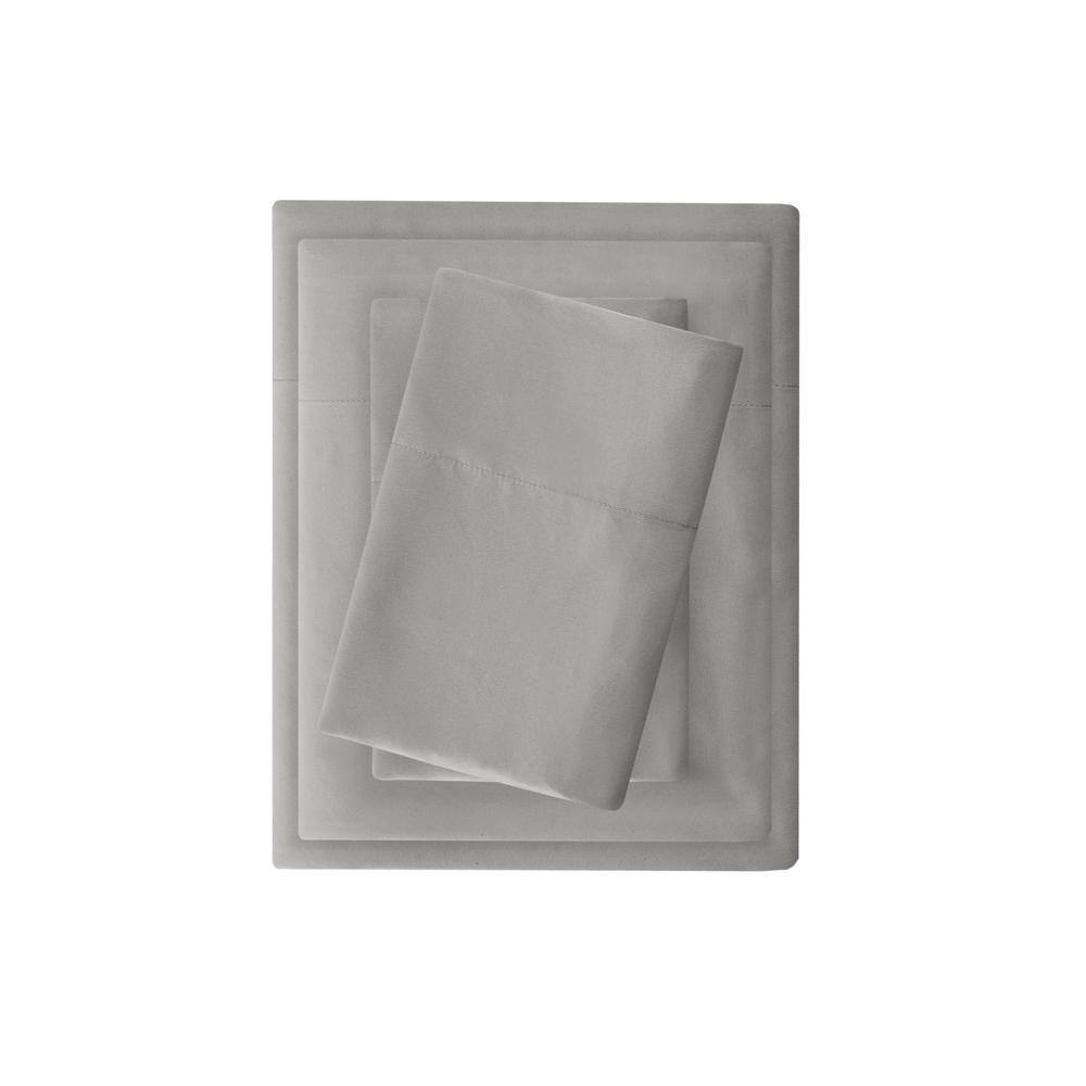 Comfort Classics 3M Microcell All Season Moisture Wicking Sheet Set, Gray, Queen