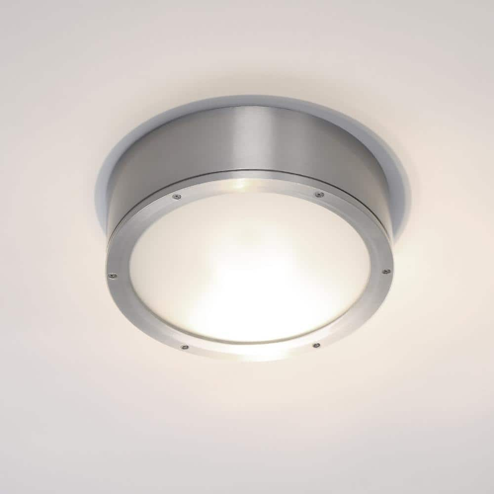 Wac Lighting Fm-W2612 Tube 12" Wide Indoor / Outdoor Led Flush Mount Ceiling Fixture -