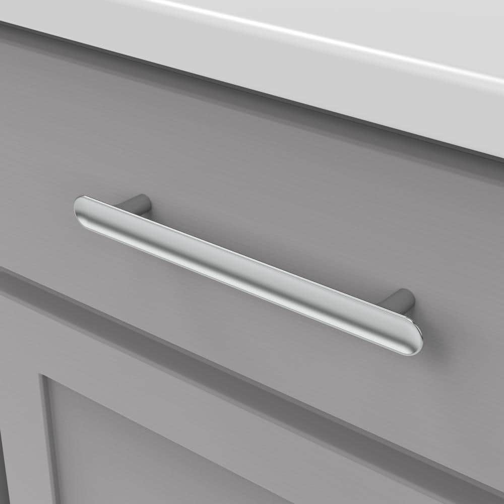 Maven Collection Pull 6-5/16 in. (160mm) Center to Center Chrome Finish Modern Zinc Bar Pull (1-Pack )
