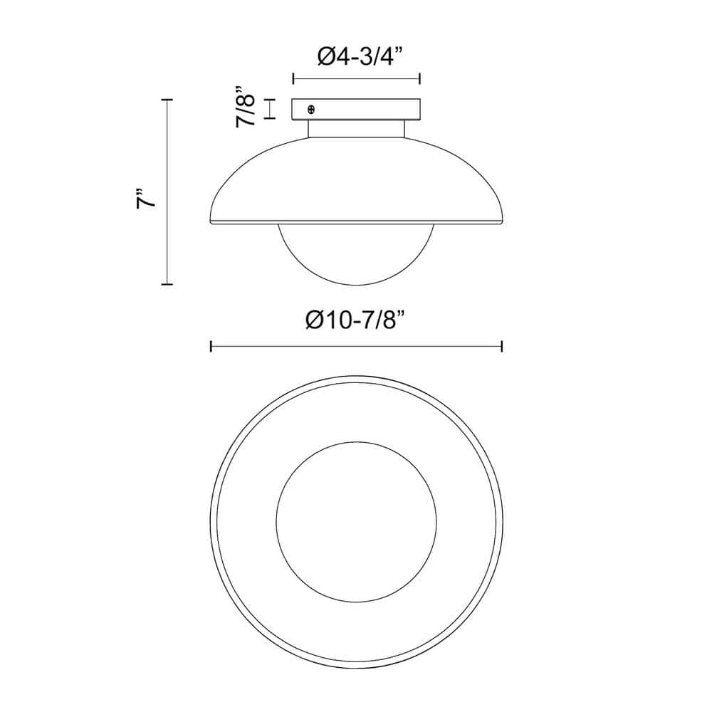 Alessia Glass Flush Mount