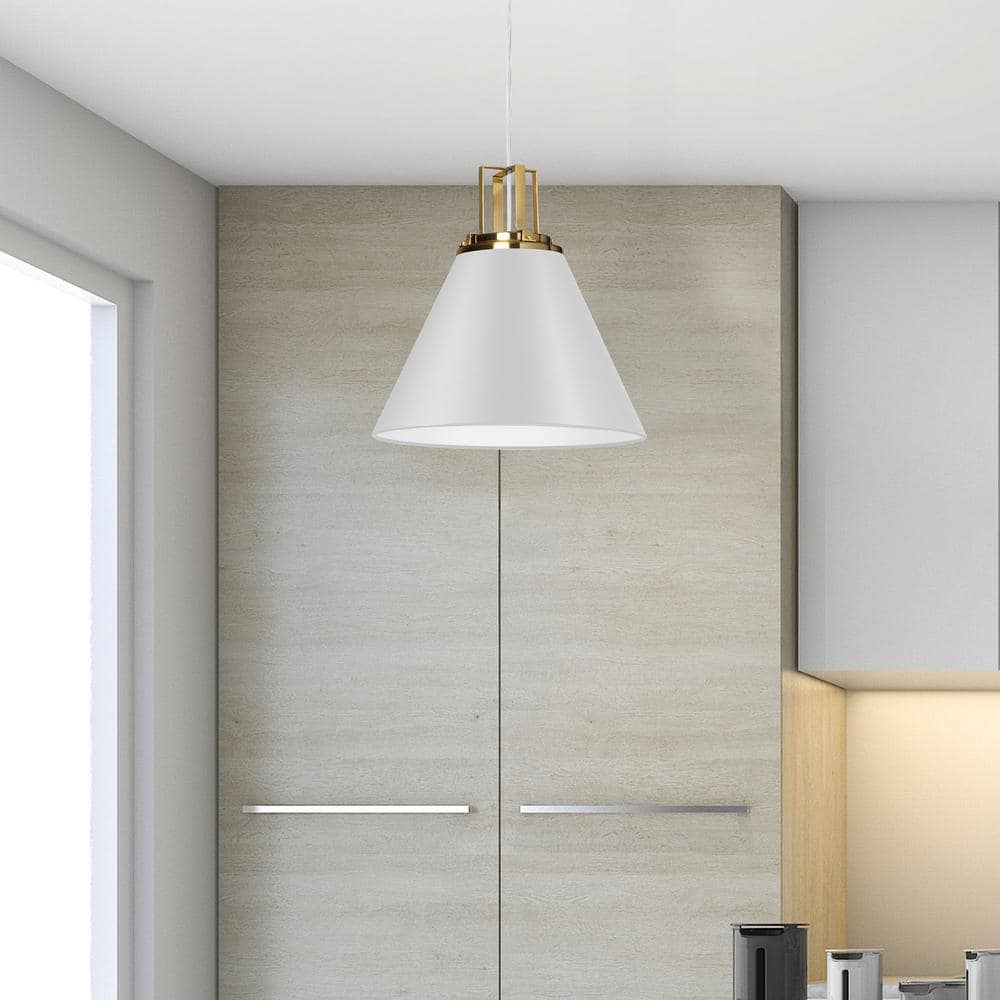 Sonus 1-Light Aged Brass Pendant