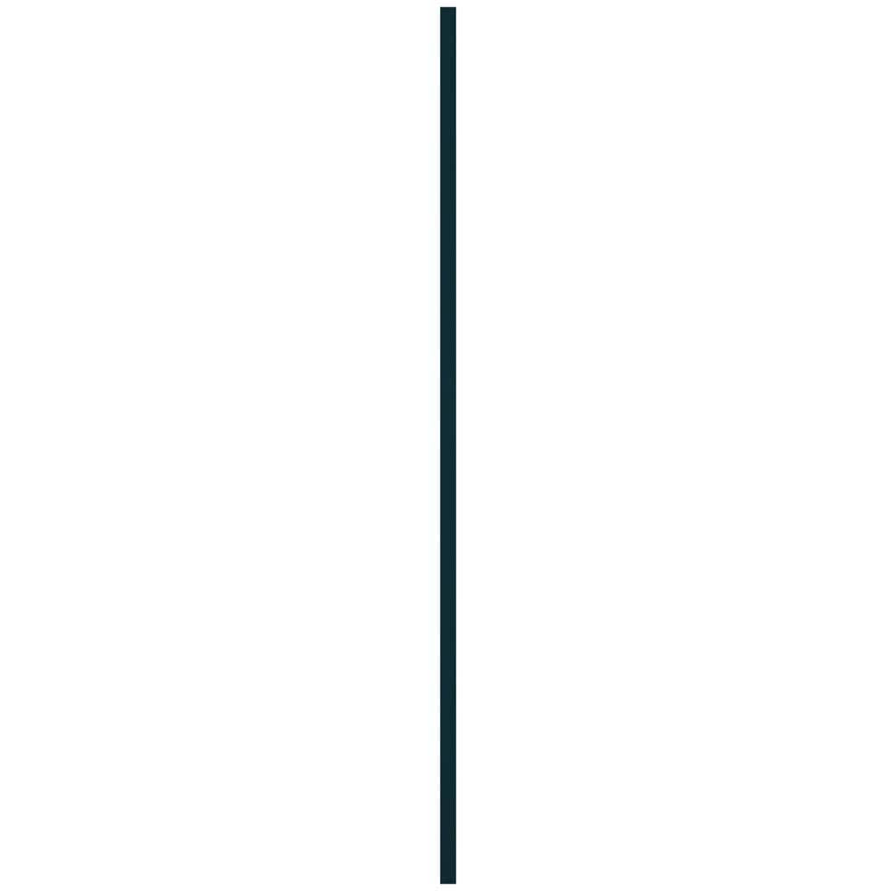 14.5 in. x 36 in. Louvered Vinyl Exterior Shutters Pair in Midnight Blue