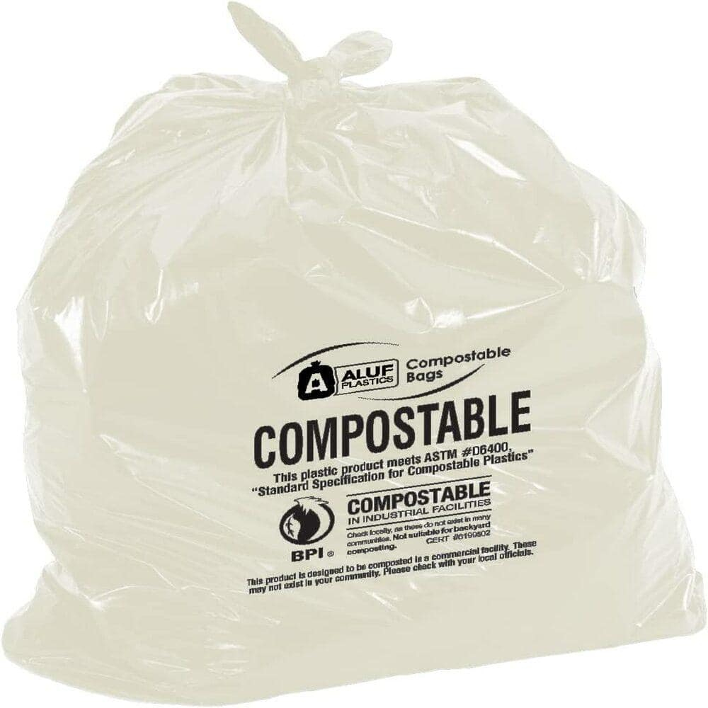 13 Gallon Clear Biodegradable Compostable Trash Bags