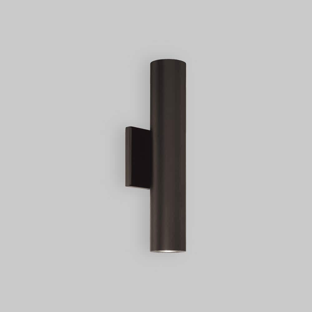 WAC Lighting Caliber 2-Light LED Aluminum Indoor & Outdoor Wall Light in Bronze