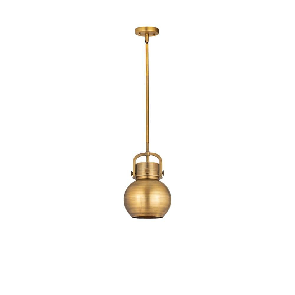 Innovations Lighting Newton Sphere 1 - Light Pendant in  Brushed Brass
