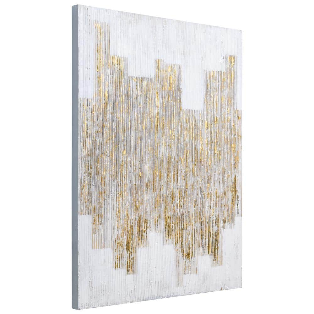 Empire Art Direct The City Textured Metallic Hand Painted Wall Art, 30" x 40" x 1.5", Ready to hang
