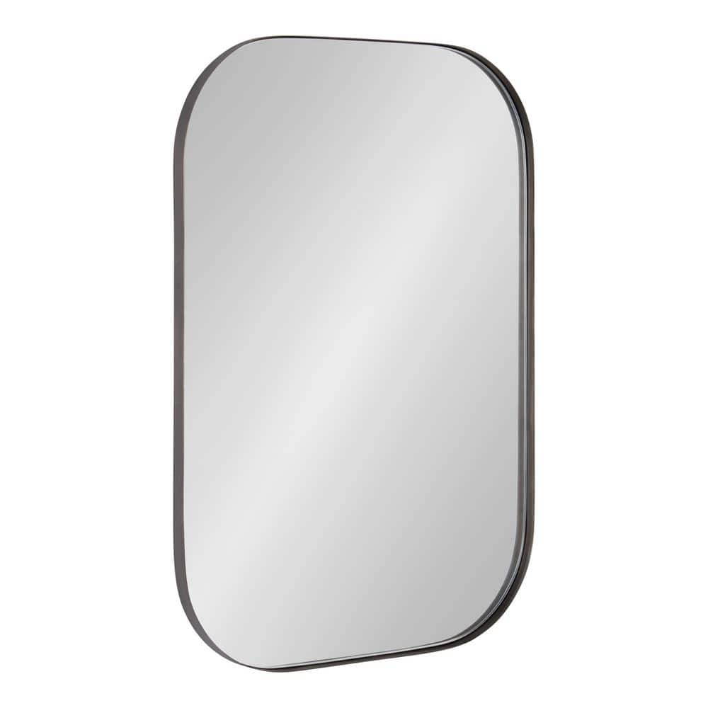 Kate and Laurel Rollo Decorative Framed Wall Mirror, Bronze 20x30