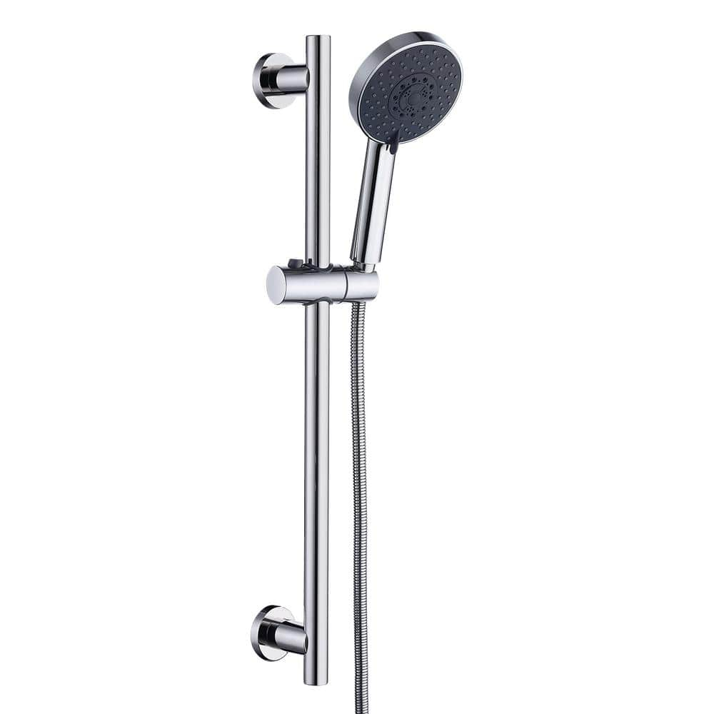 5-Spray Multifunction Deluxe Wall Bar Shower Kit with Hand Shower in Polished Chrome