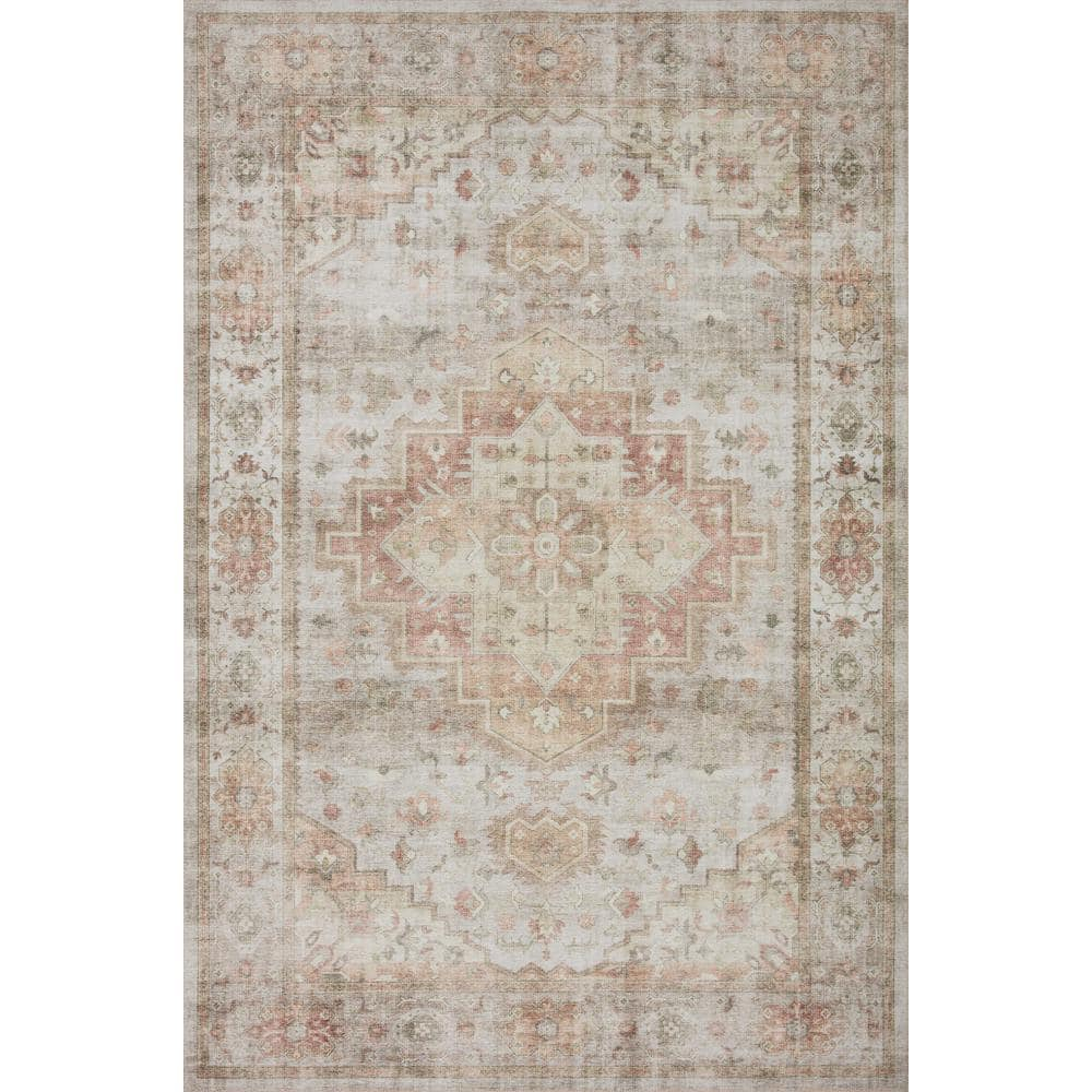 Loloi II Heidi Collection HEI-02 Sage / Multi, Oriental Area Rug 7'-6" x 7'-6" Round