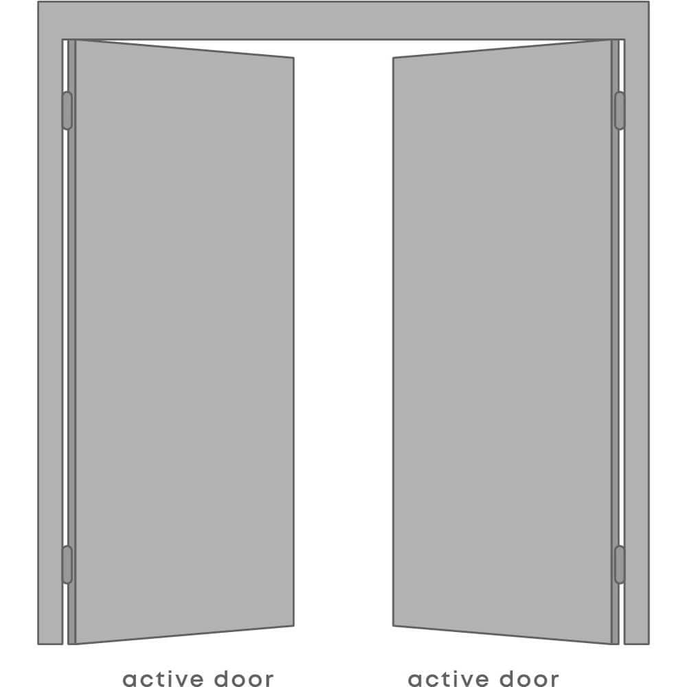 Belldinni 1 Panel Shaker Manufactured Wood Paneled Double Swing Interior Door