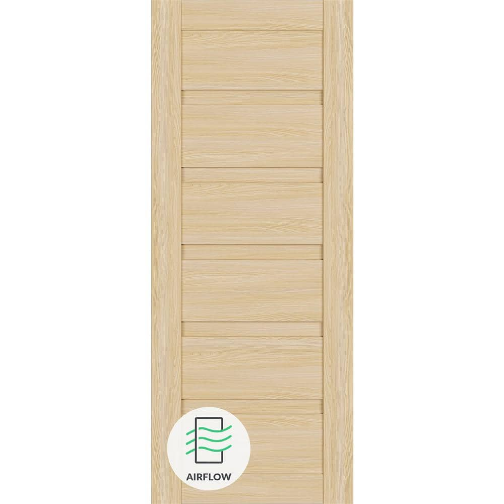 Belldinni Louver Solid + Manufactured Wood Paneled Slab Door