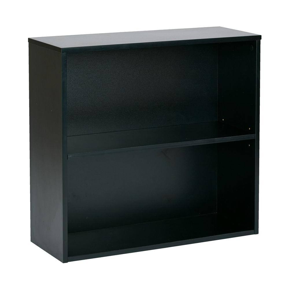 Prado 30 inch 2 Shelf Multipurpose Black Bookcase Engineered Wood