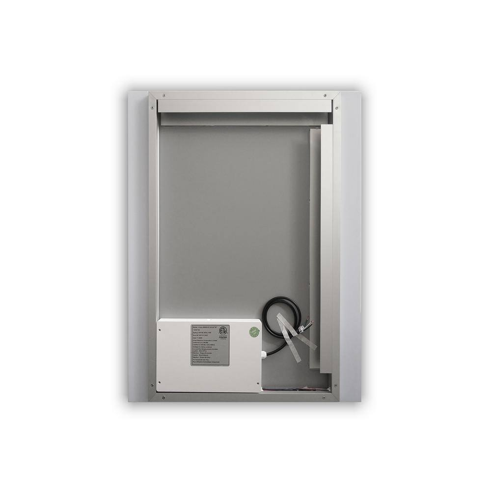 Altair Design Cosenza 24” Rectangle Frameless Modern LED Bathroom Vanity Mirror