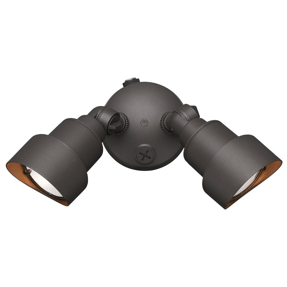 Acclaim Lighting LFL2ABZ 2-Light Architectural Bronze Integrated LED Adjustable Head Floodlight