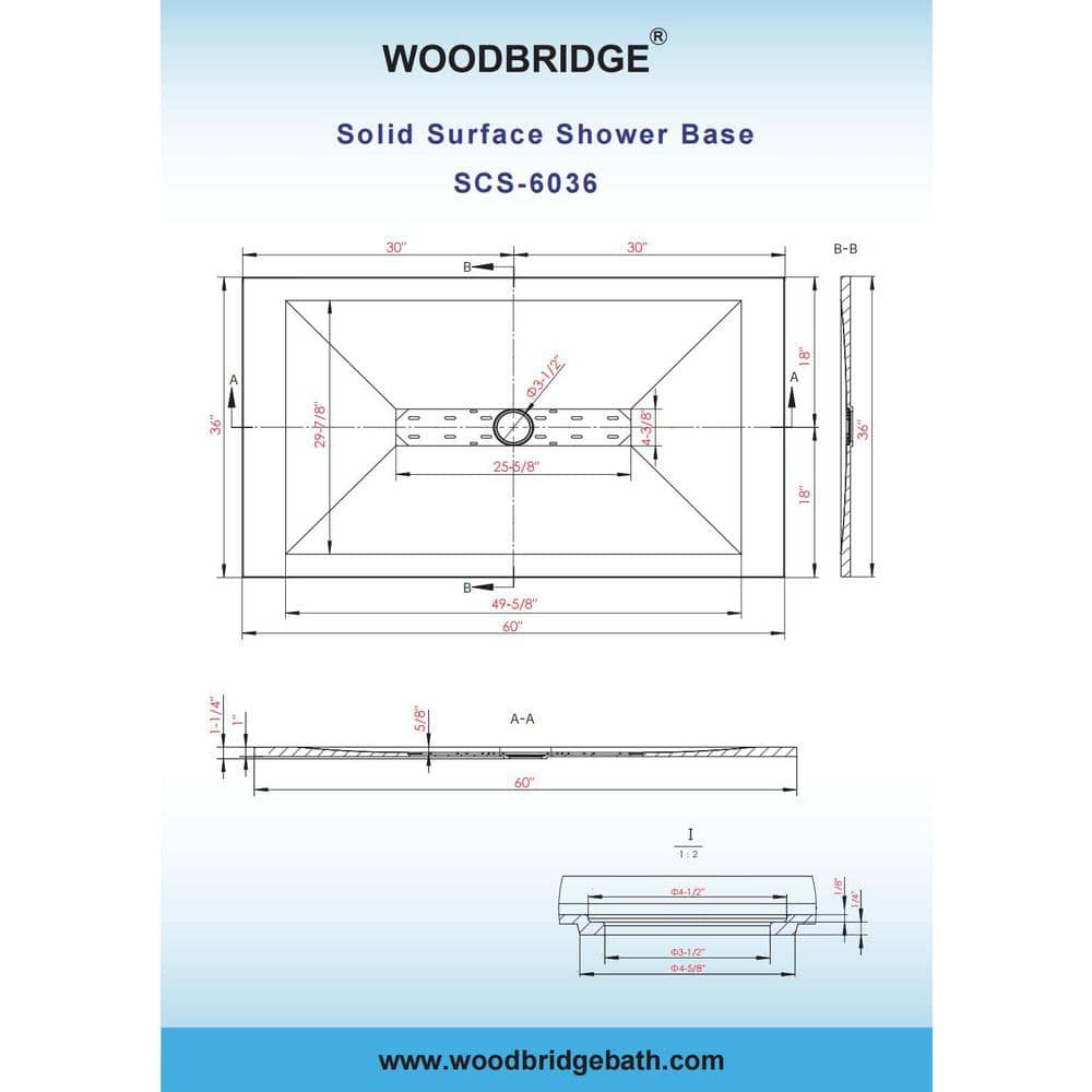 60 in. L x 36 in. W x 75 in. H 4-Pieces Alcove Shower Kit with Glue Up Shower Wall and Shower Pan in White and Black/BN