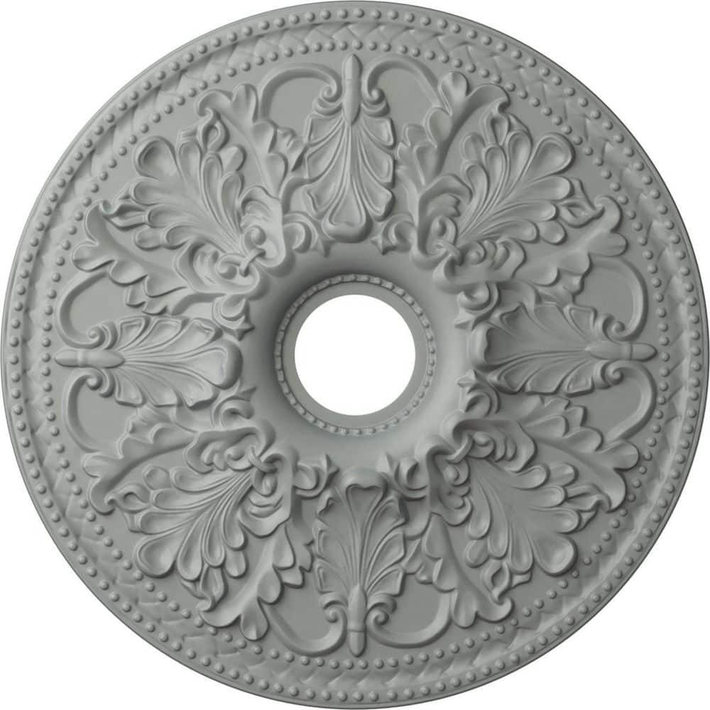 Ekena Millwork 23 7/8"OD x 4"ID x 2 1/8"P Ashley Ceiling Medallion (Fits Canopies up to 4 3/4")