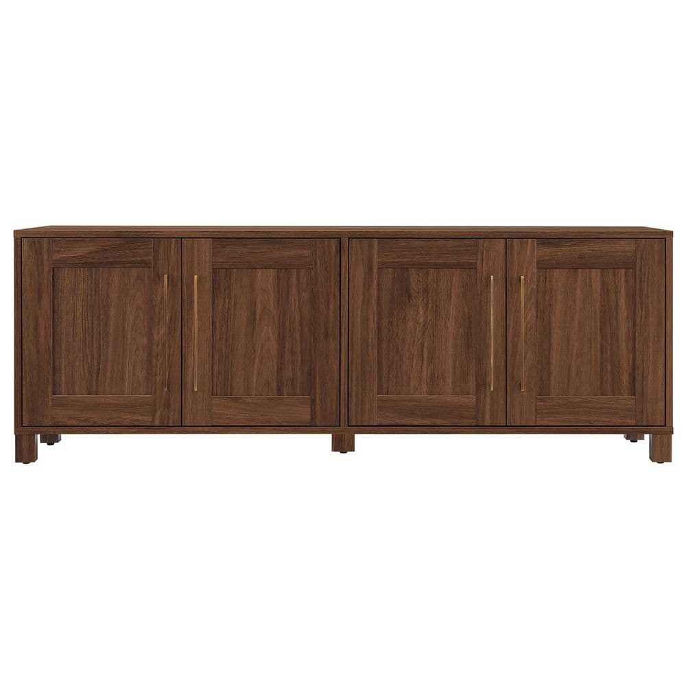 Evelyn&Zoe Chabot Rectangular TV Stand for TV's up to 75", Walnut