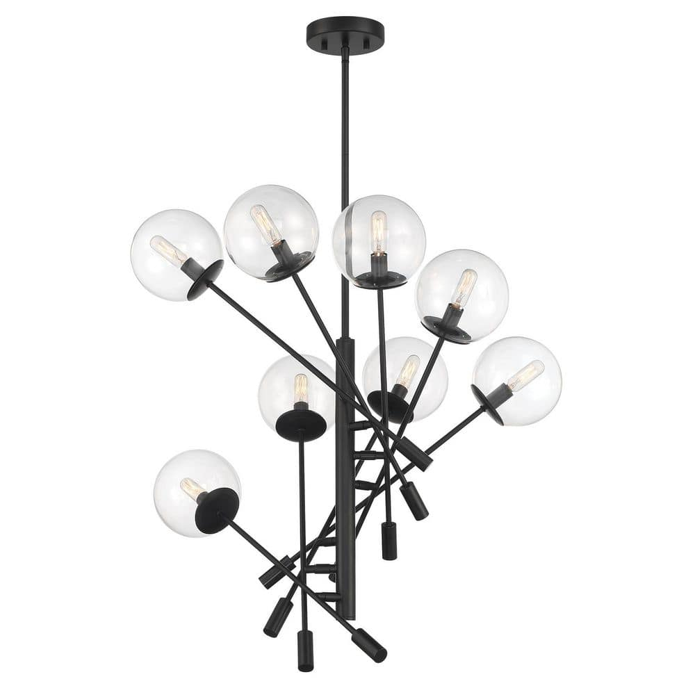 2748-66A-Minka Lavery-Auresa - 8 Light Pendant-24.13 Inches Tall and 32 Inches Wide-Coal Finish