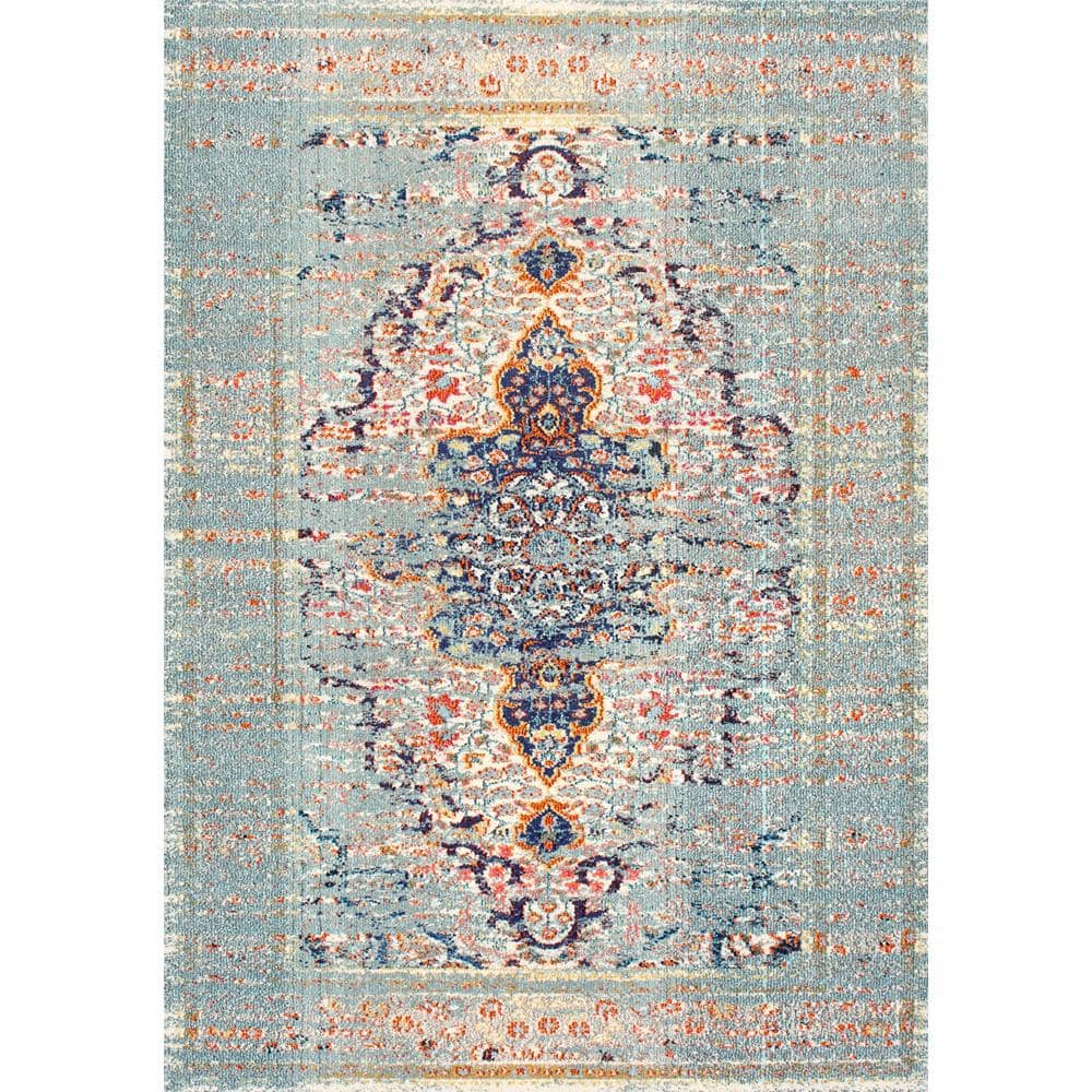 nuLOOM Sarita Distressed Persian Area Rug, 12' x 15', Gray