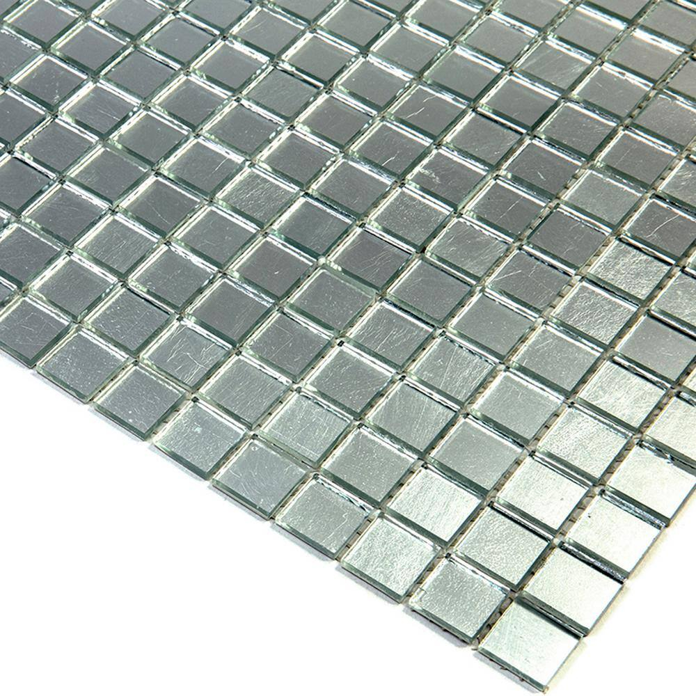 Altin 0.8" x 0.8" Glass Grid Mosaic Wall & Floor Tile