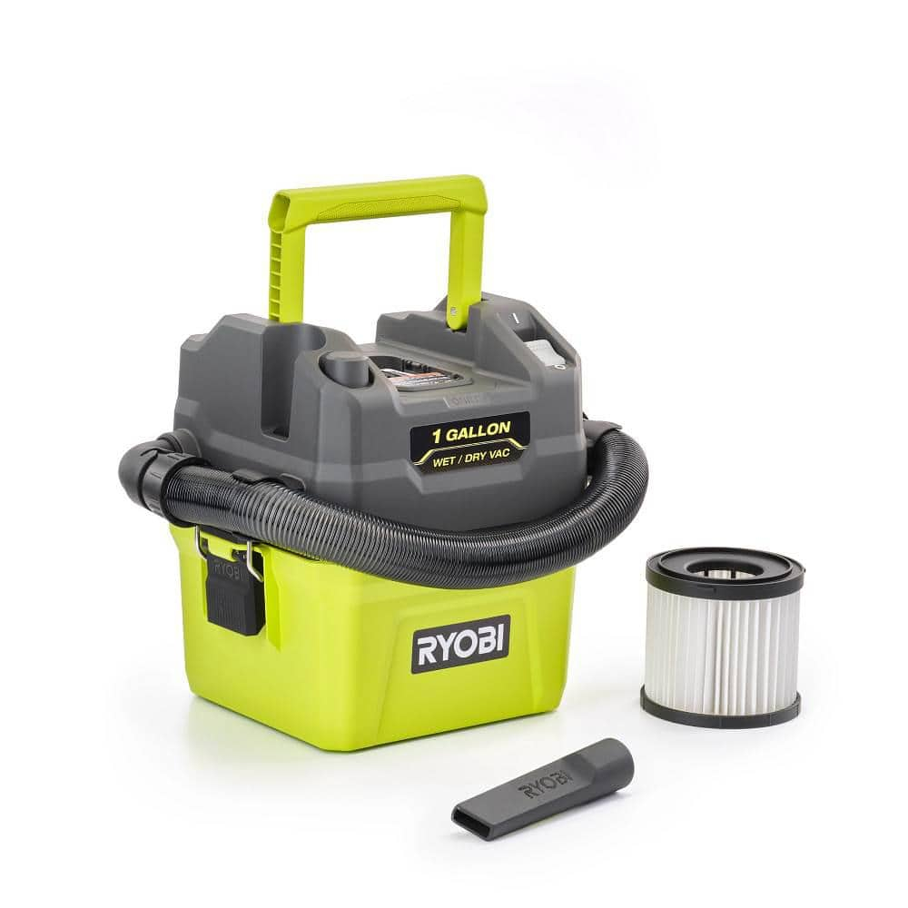 RYOBI 18V ONE+, 1 Gallon, Cordless, Wet/Dry Vacuum Cleaner