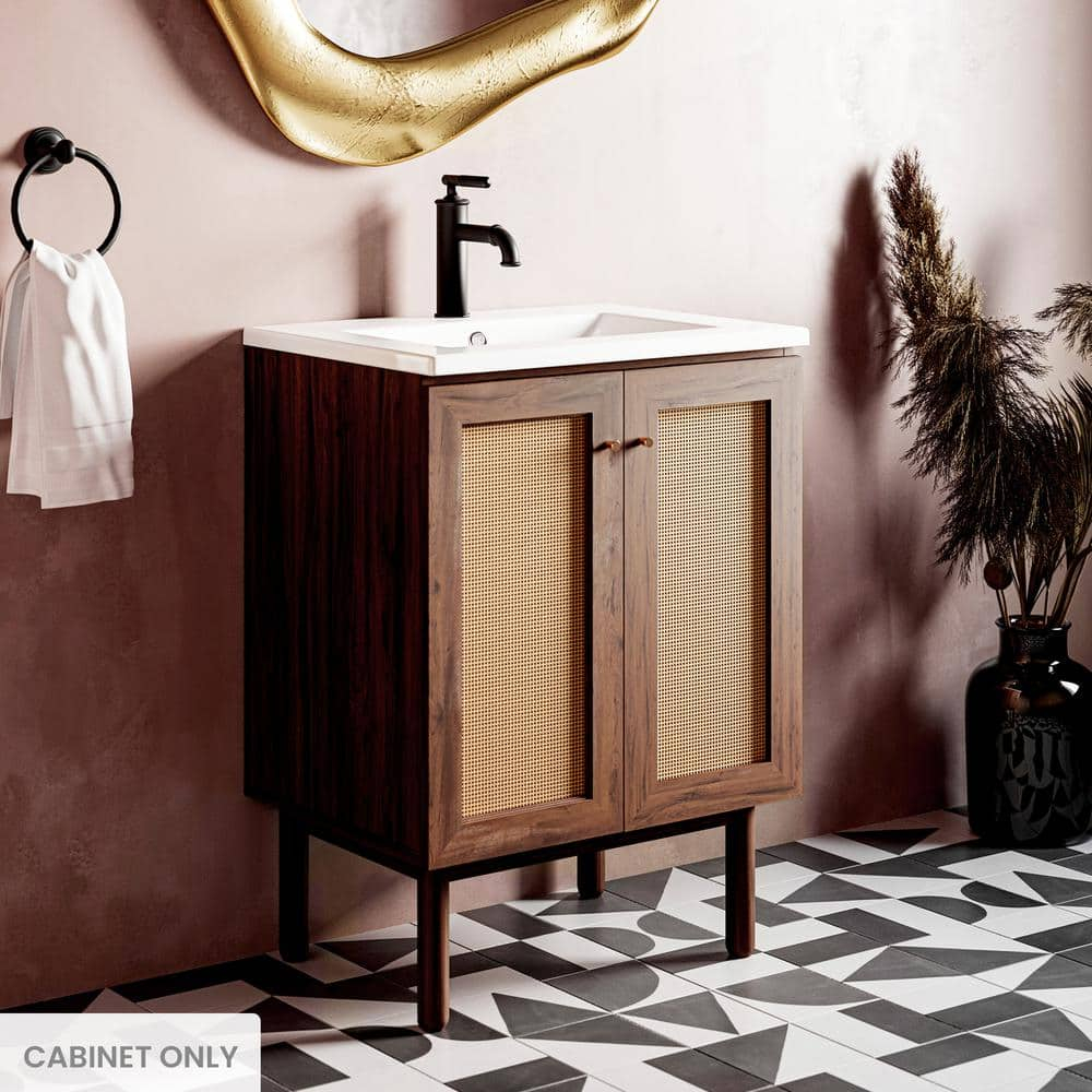 Classe 24" Bathroom Vanity In Dark Walnut Cabinet Only