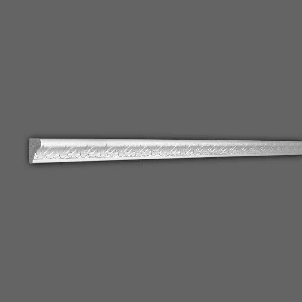 1-3/8 in x 7/8 in x 6 in Long Lambs Tongue Recycled Polystyrene Panel Moulding Sample