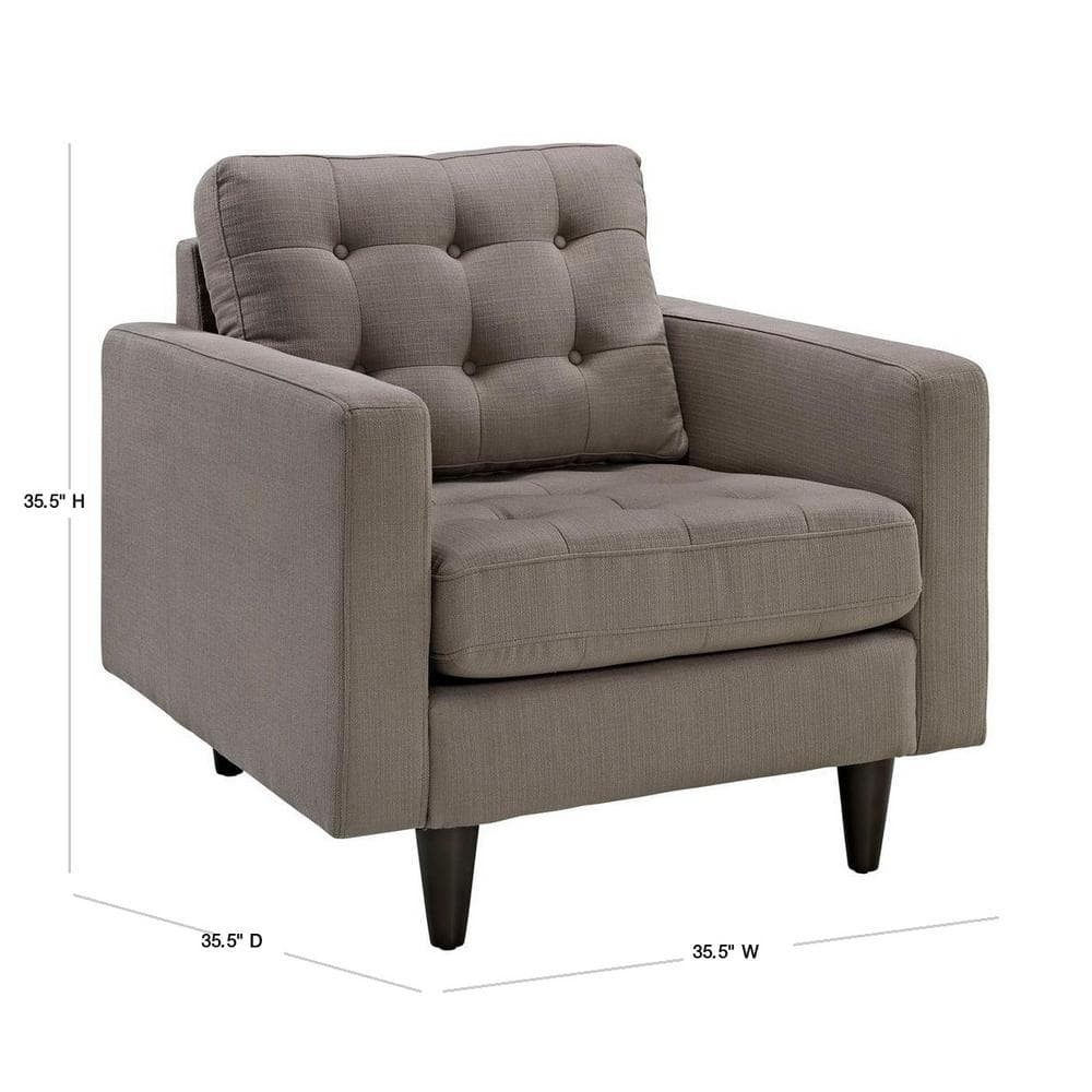 Empress Upholstered Armchair EEI-1013-GRA