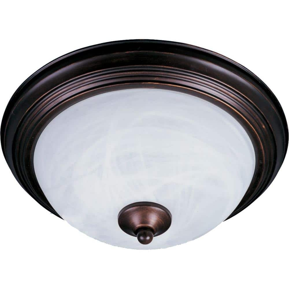 Maxim Lighting Essentials - 584x 2 - Light Flush Mount in  Oil Rubbed Bronze