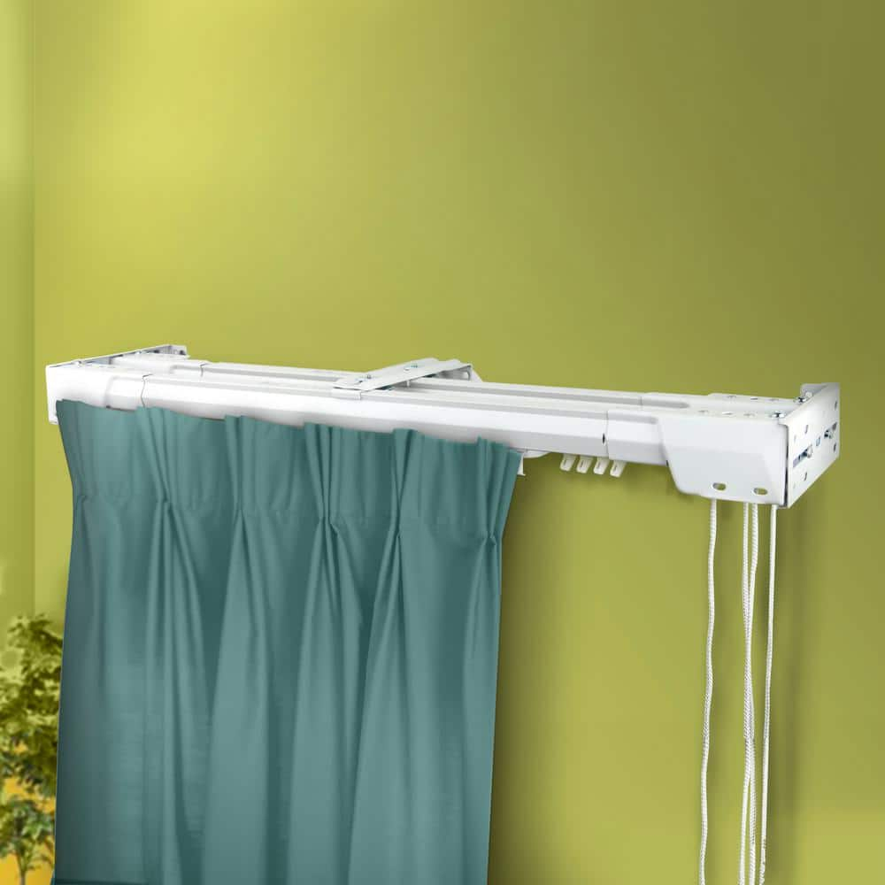 Bembry Adjustable Center-Open/One-Way Double Curtain Rod
