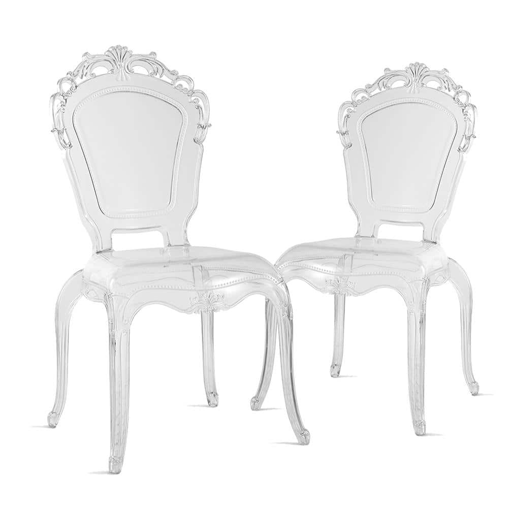 Warehouse of Tiffany Gittel Clear Acrylic Dining Chair (Set of 2) Clear
