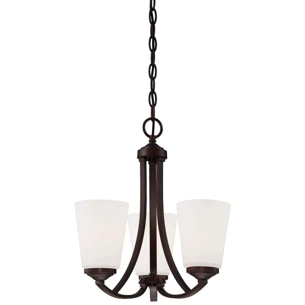 Minka Lavery 4963-284 Overland Park 3 Light Mini Chandelier in Vintage Bronze