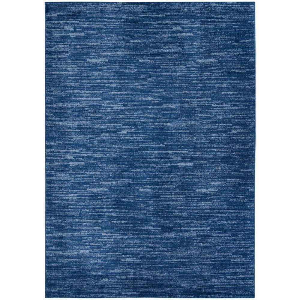 Nourison Nourison Essentials Indoor/Outdoor Navy Blue 4' x 6' Area Rug, (4x6)