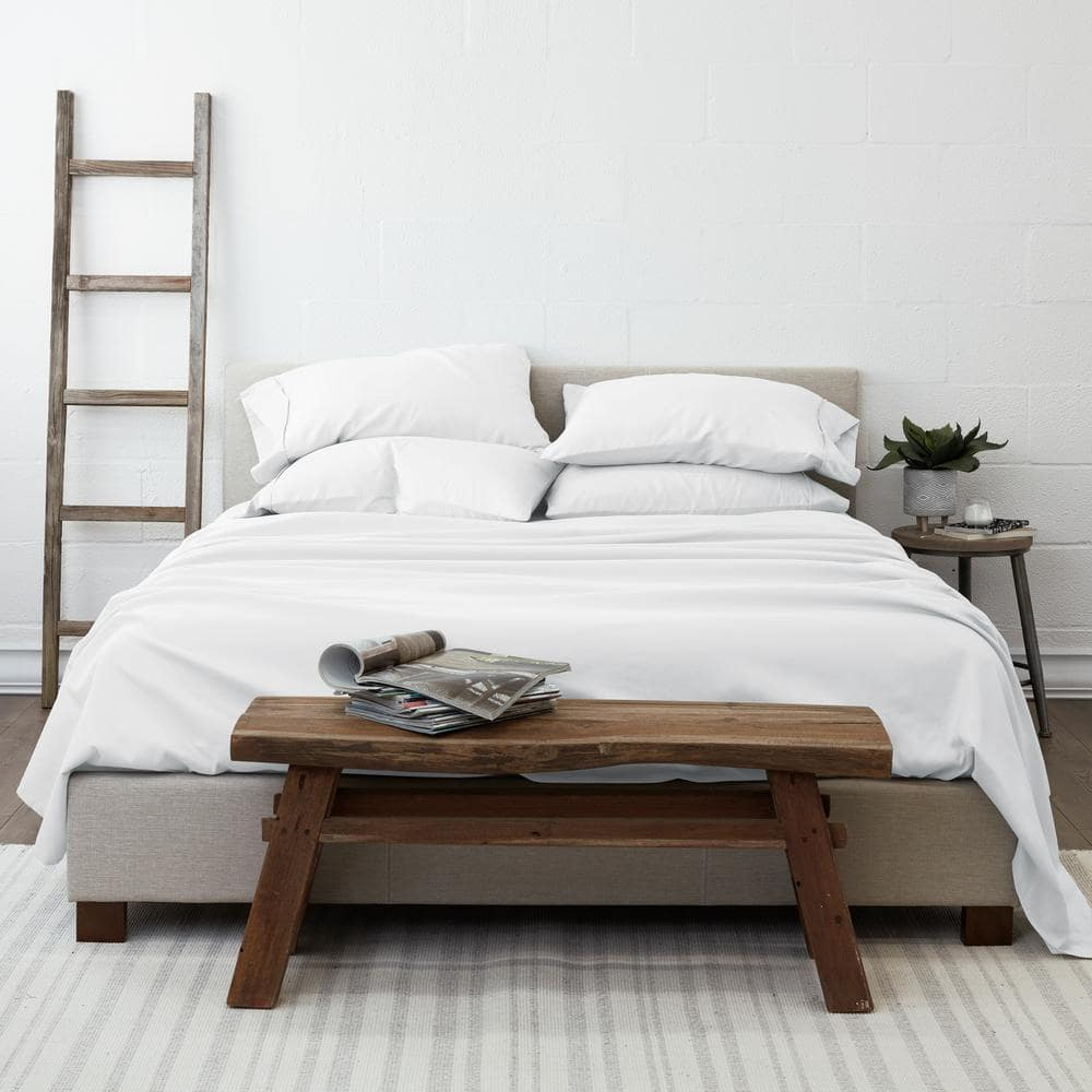 Linen Market 6 Piece Bed Sheet Set, White, King