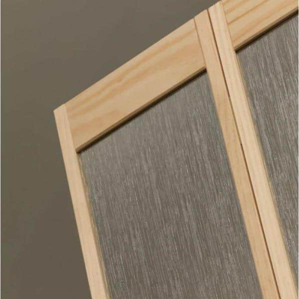 AWC Model 937 Aspen Full Glass Bifold Door 32"wide x 80"high Unfinished Pine