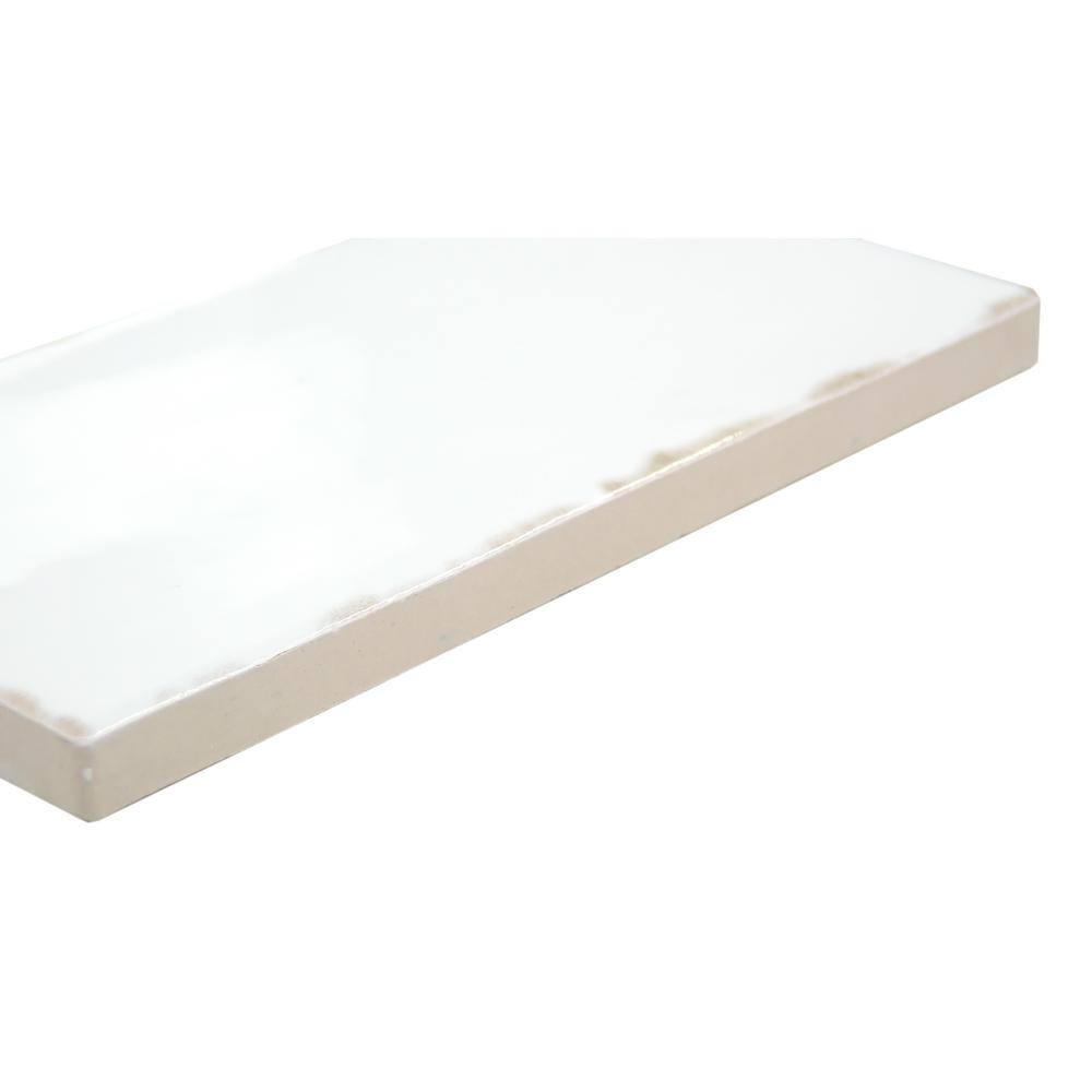 Antigo Snow 2 in. x 5 in. Glossy Ceramic Wall Tile (12.1 sq. ft./Case, 144 pcs)