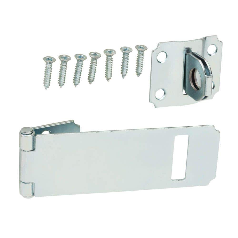 Everbil 4-1/2 in Zinc-Plated Adjustable Staple Safety Hasp Gate Door Cabinet 15124