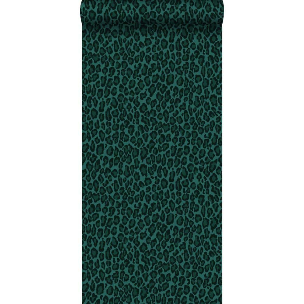 ESTA Home Cicely Green Leopard Skin Wallpaper, 20.9-in by 33-ft