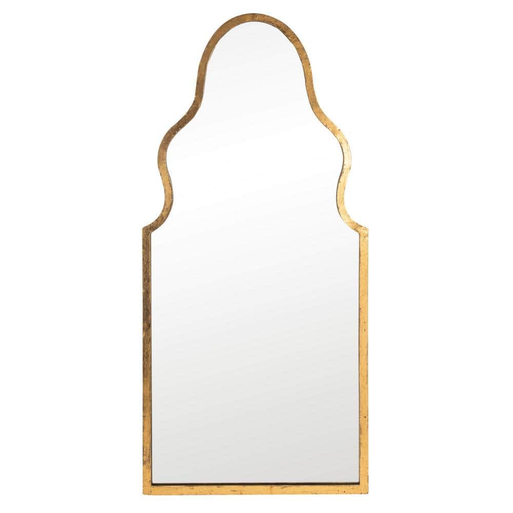 SAFAVIEH Parma 36.5 in. High Asymmetrical Solid Mirror, Gold