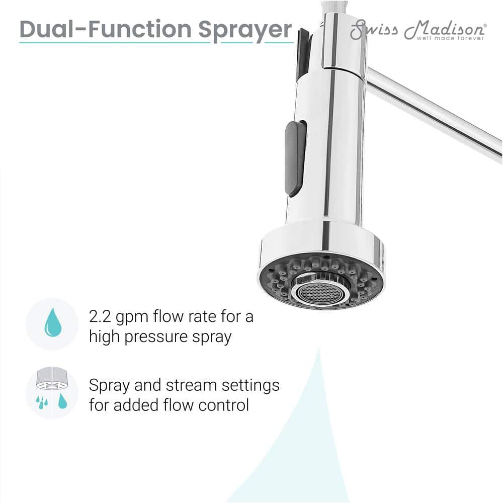Nouvet Single Handle, Pull-Down Kitchen Faucet